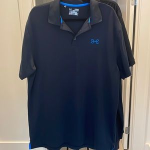 Men’s Under Armour black polo